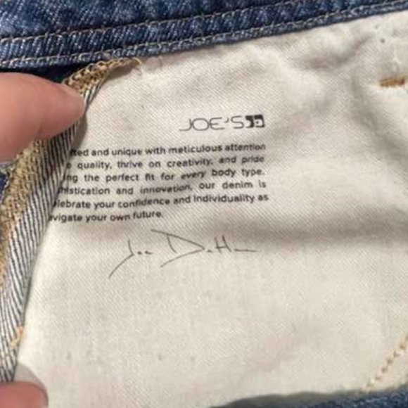 JOE'S Denim Skirtall Overall Mini Skirt Collector's Edition SELVEDGE Den… - Picture 12 of 16